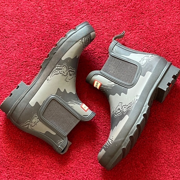 Hunter Ankle Cut Rain Boots Mens Size 11 - Picture 2 of 4